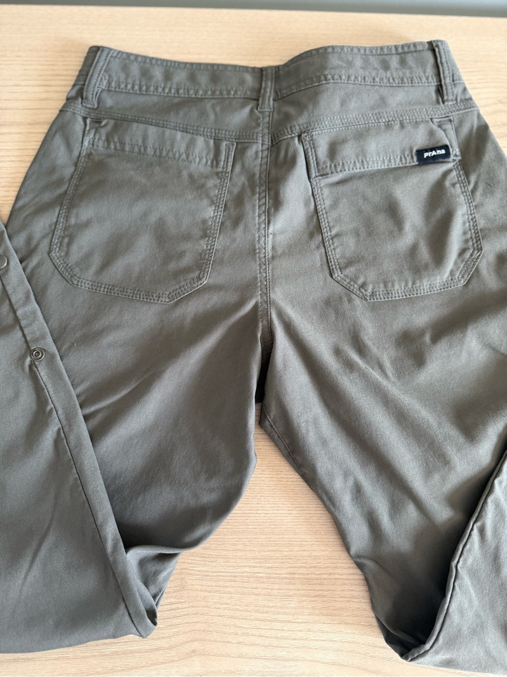 prAna Stretch Zion Relaxed Cargo Pants Olive Brown 28x30 Hiking - Picture 6 of 14